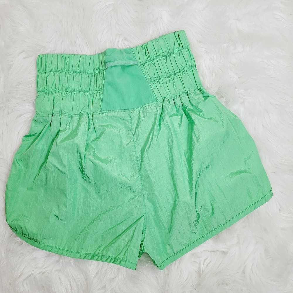 Free People Movement Short S Green Nylon High-Waisted Attached Bottoms Fitness - Picture 2 of 5